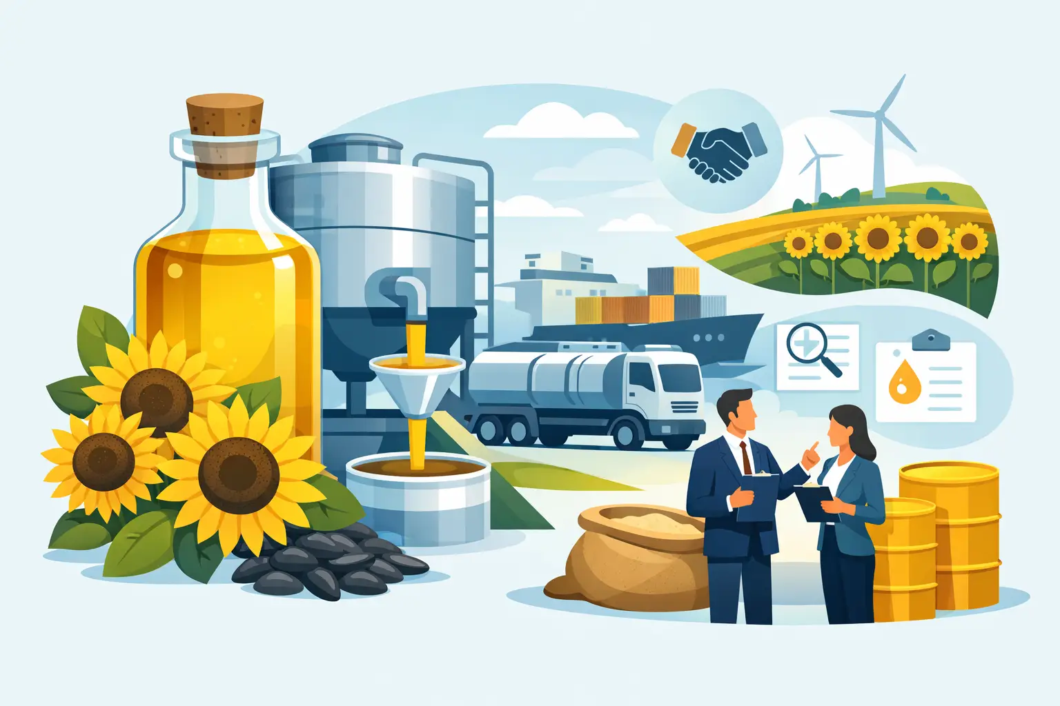 Choosing a Bulk Sunflower Oil Supplier