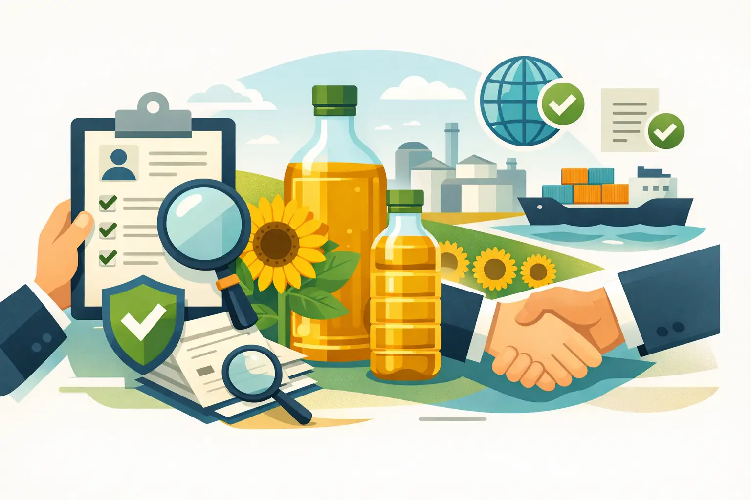 How to Verify Sunflower Oil Supplier Credentials