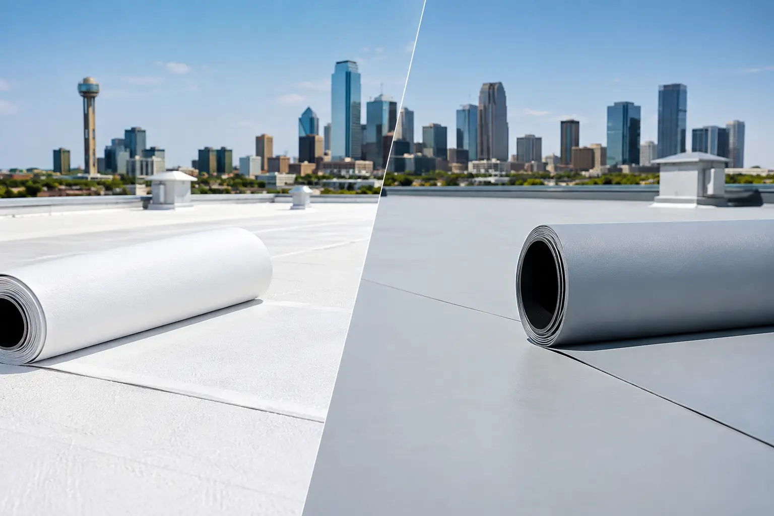 PVC vs TPO Roofing for Your DFW Building