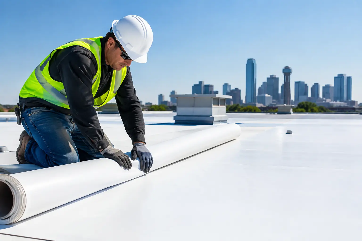 TPO Roofing Installation for DFW Commercial Buildings