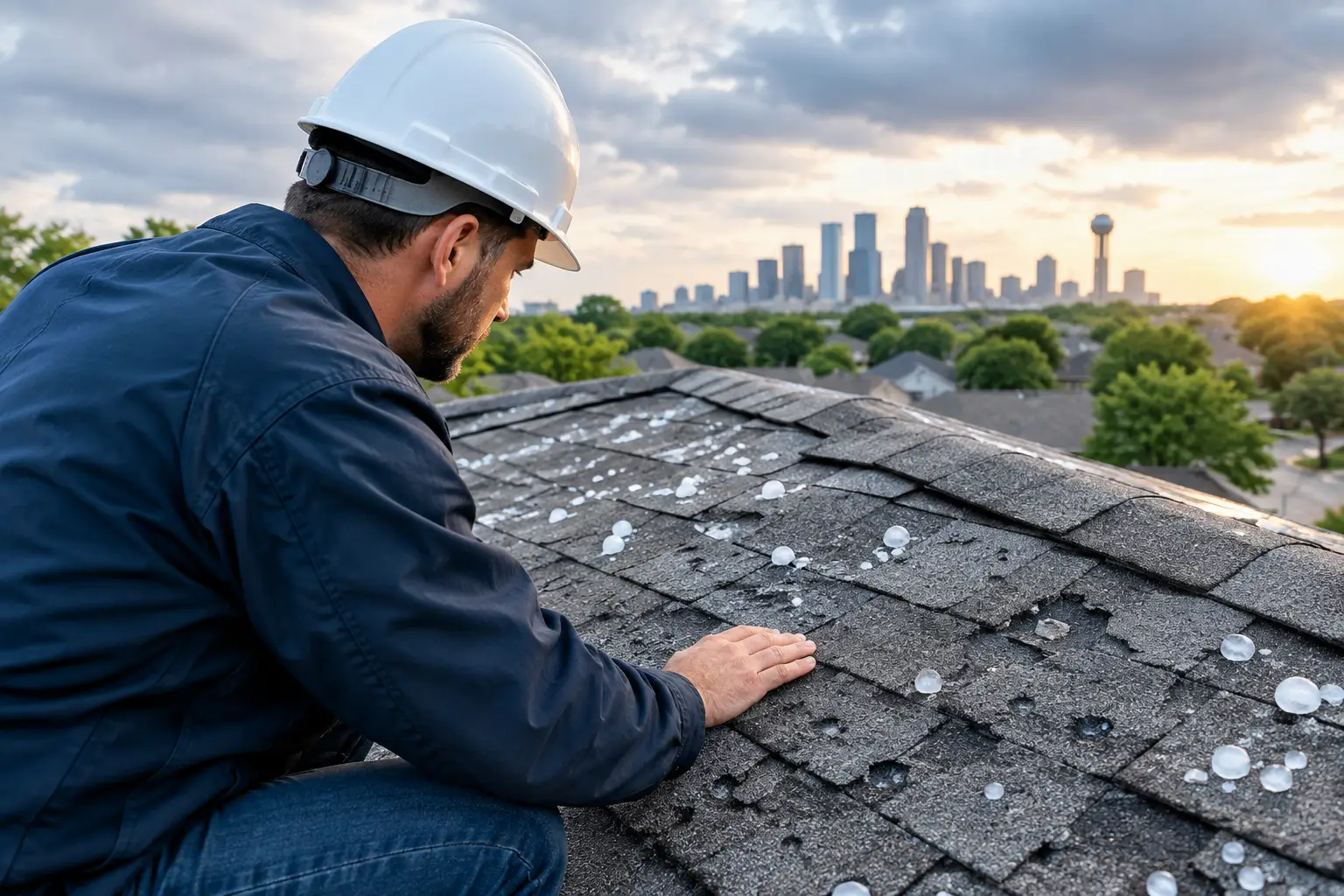 Storm Damage Roof Repair Dallas TX After Hail