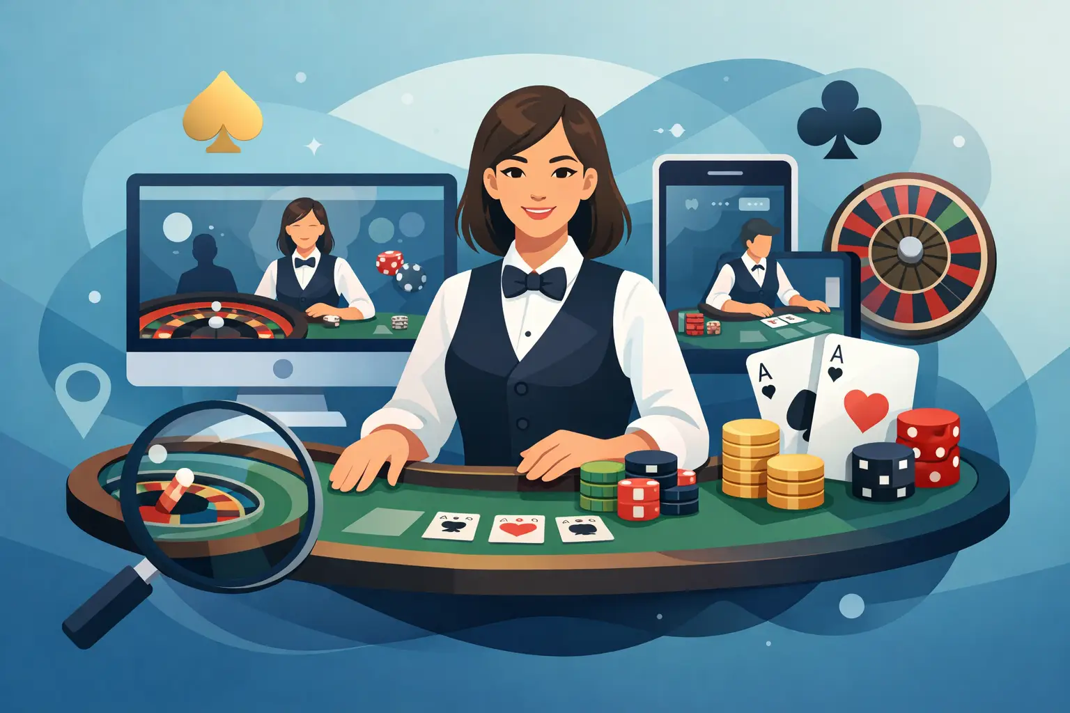 Meilleurs sites live dealer à évaluer en 2026