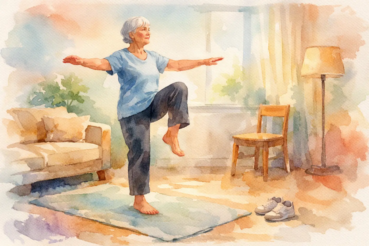 Balance Exercises for Fall Prevention at Home