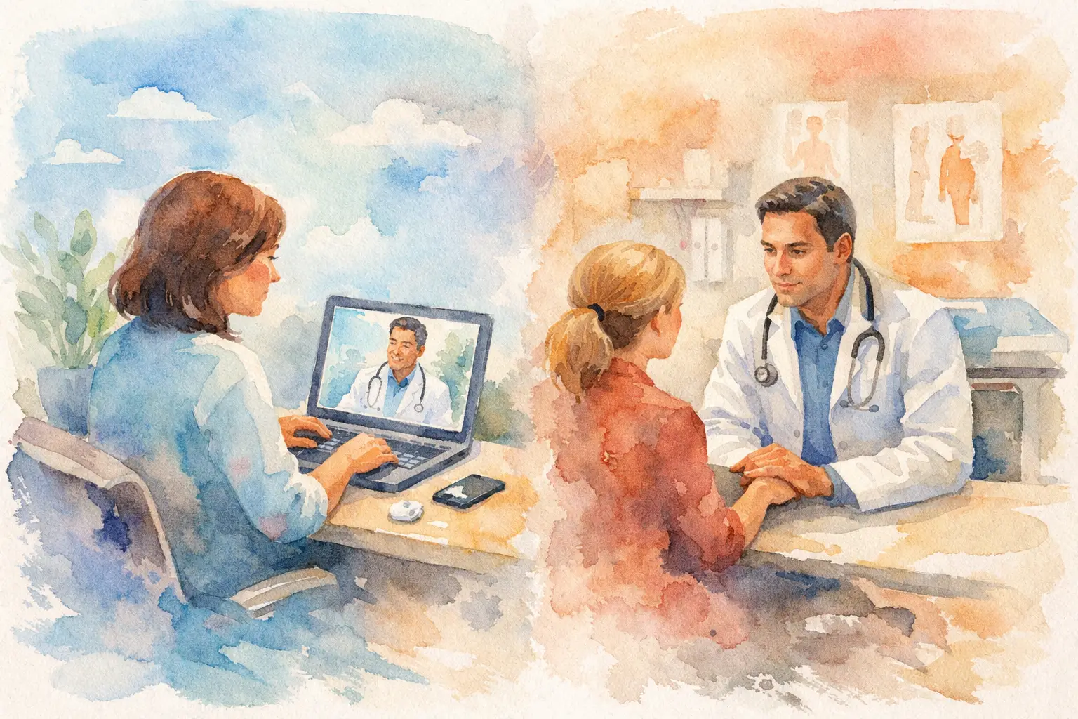 Telehealth vs In Person Doctor Visits