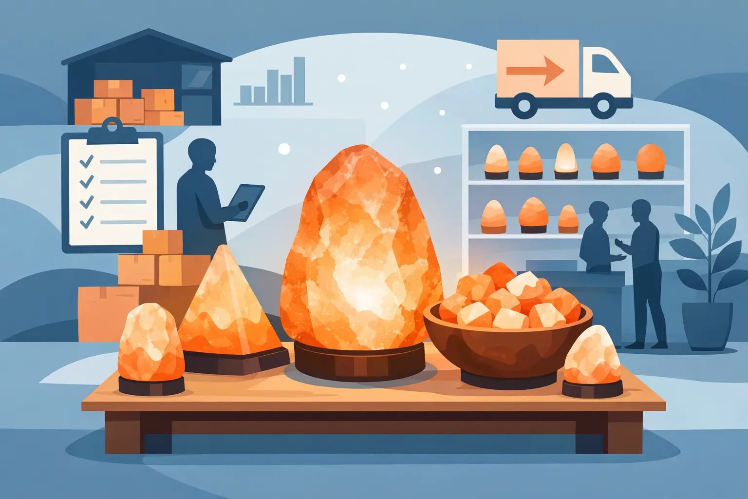 Grossiste lampes de sel pour magasins