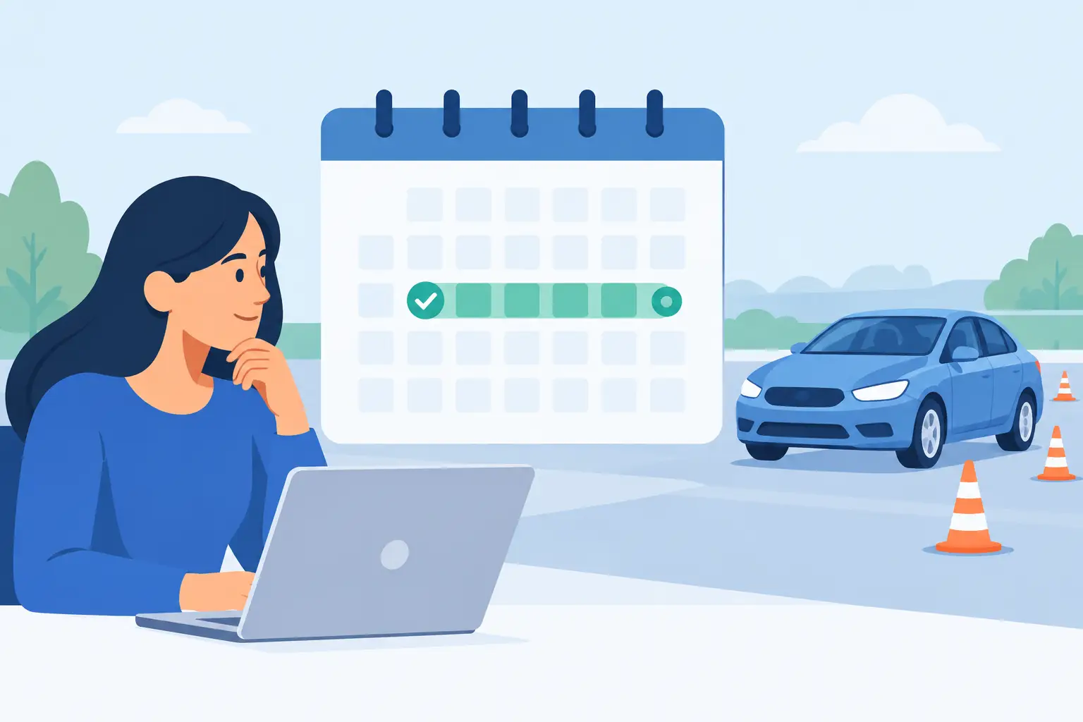 How to Match Driving Test by Date Range