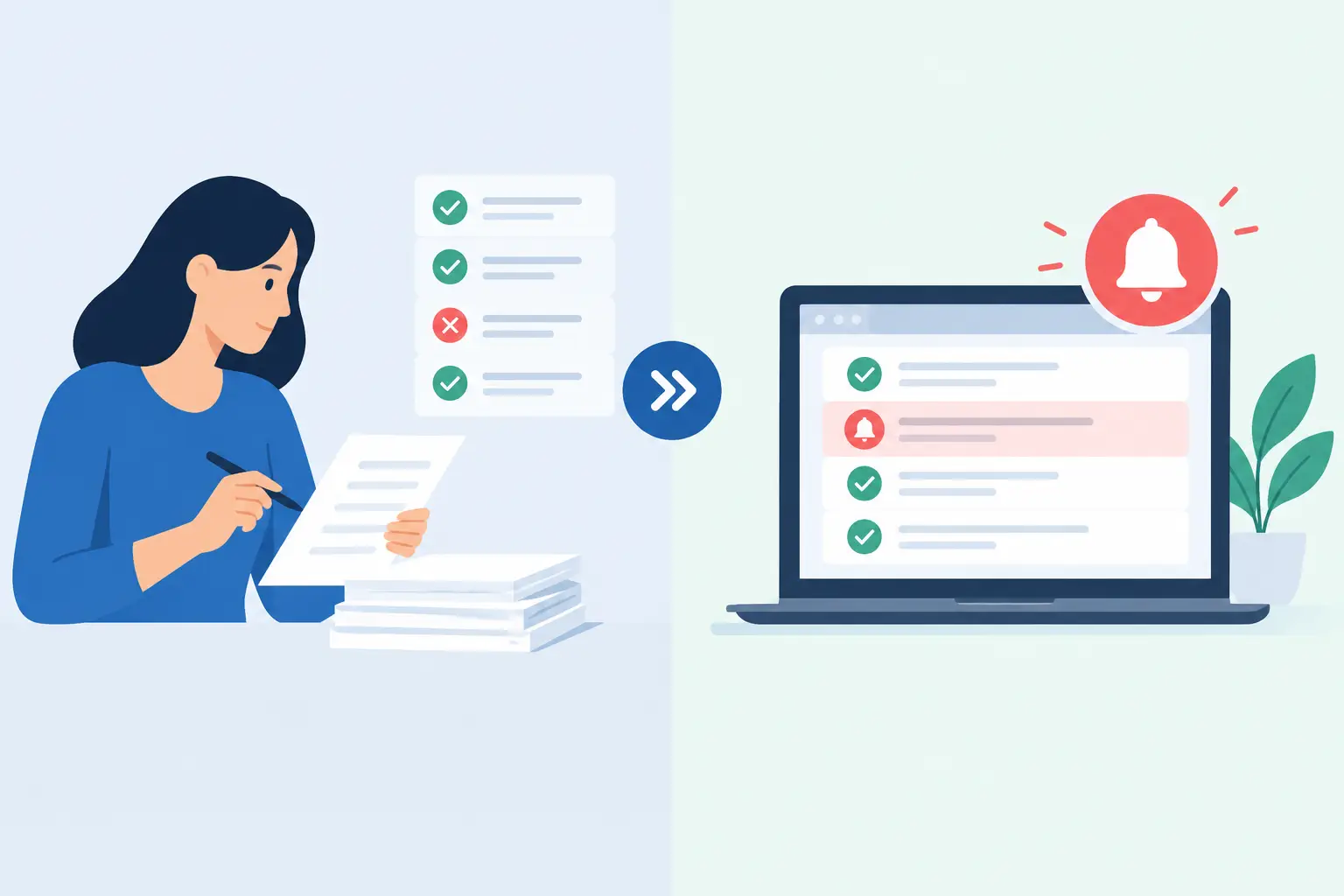 Manual Checking Versus Match Alerts for Tests