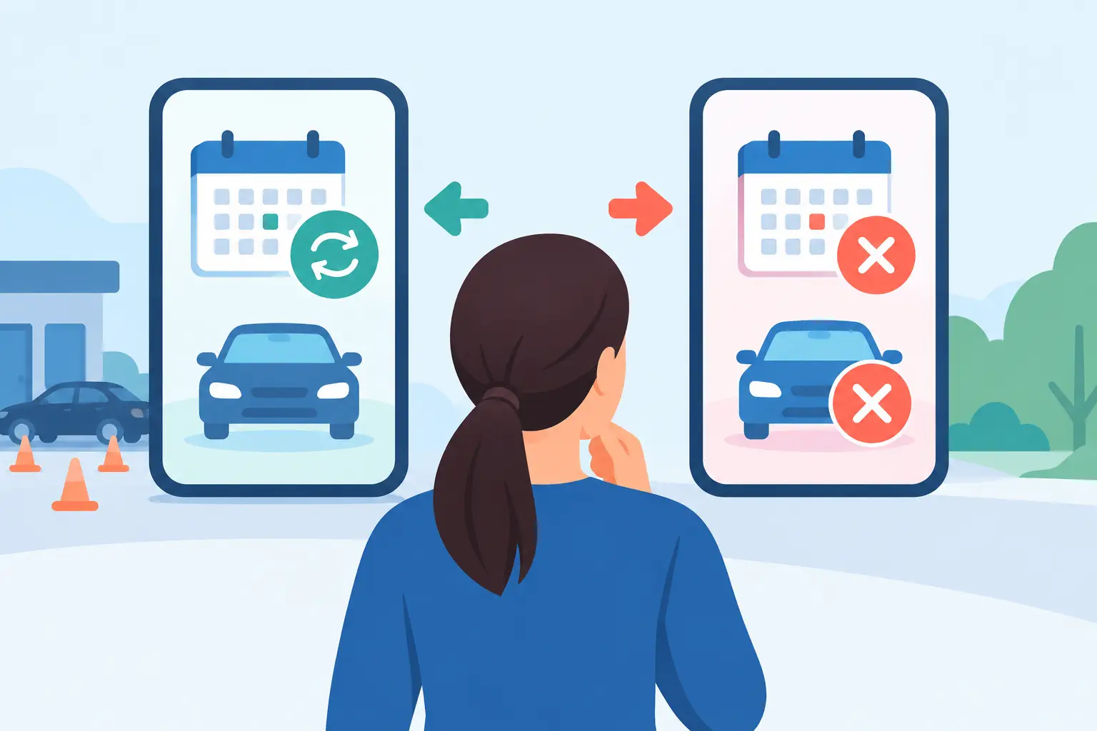 Driving Test Exchange Versus Cancellation App