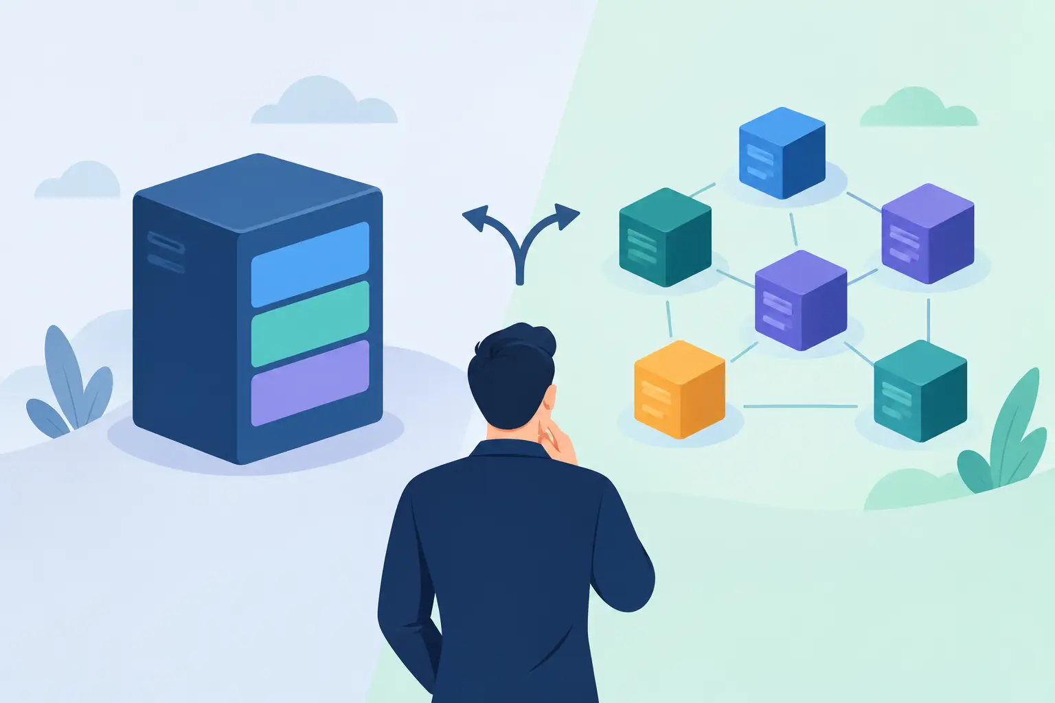 Monolith oder Microservices Architektur wählen