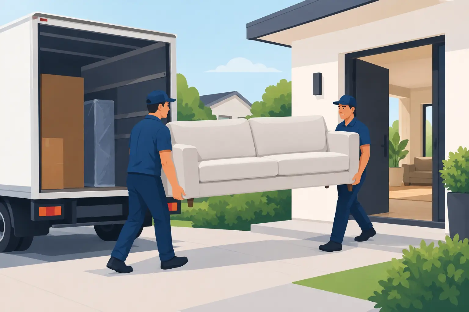 Levering van volumineuze meubels aan huis