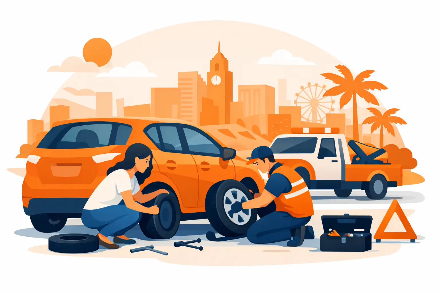 Flat Tire Help Orange City Drivers Can Count On