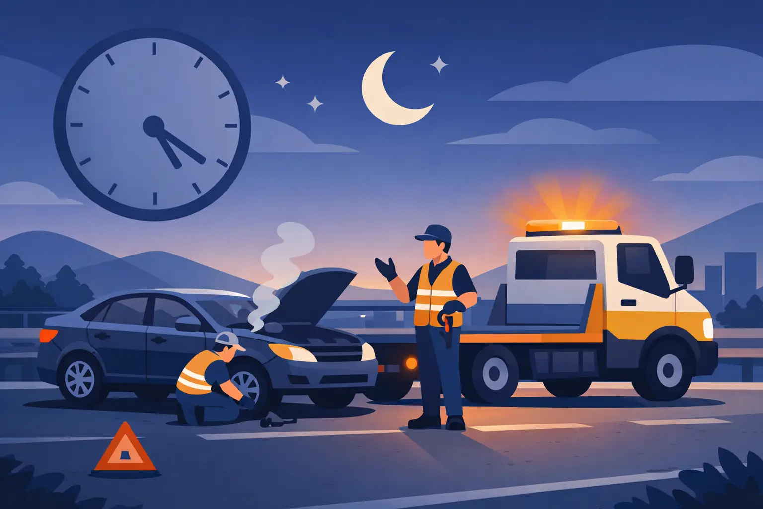 24 Hour Roadside Assistance When It Counts