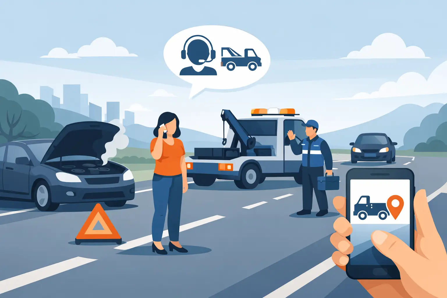 How to Request Roadside Help Safely