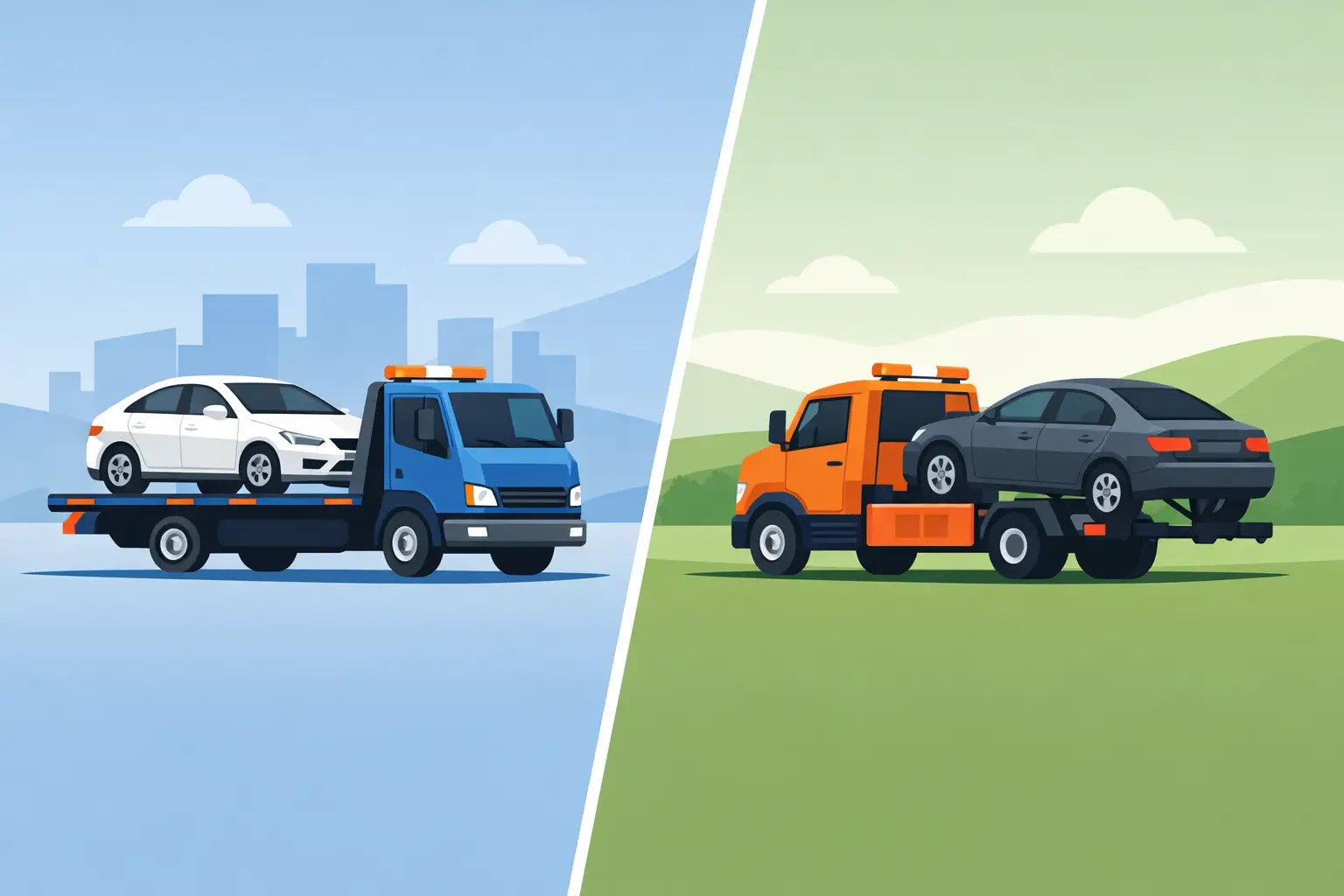 Flatbed Towing Versus Wheel Lift