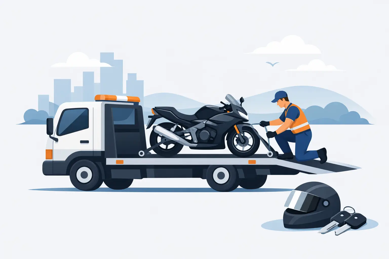 Motorcycle Flatbed Towing Service Tips