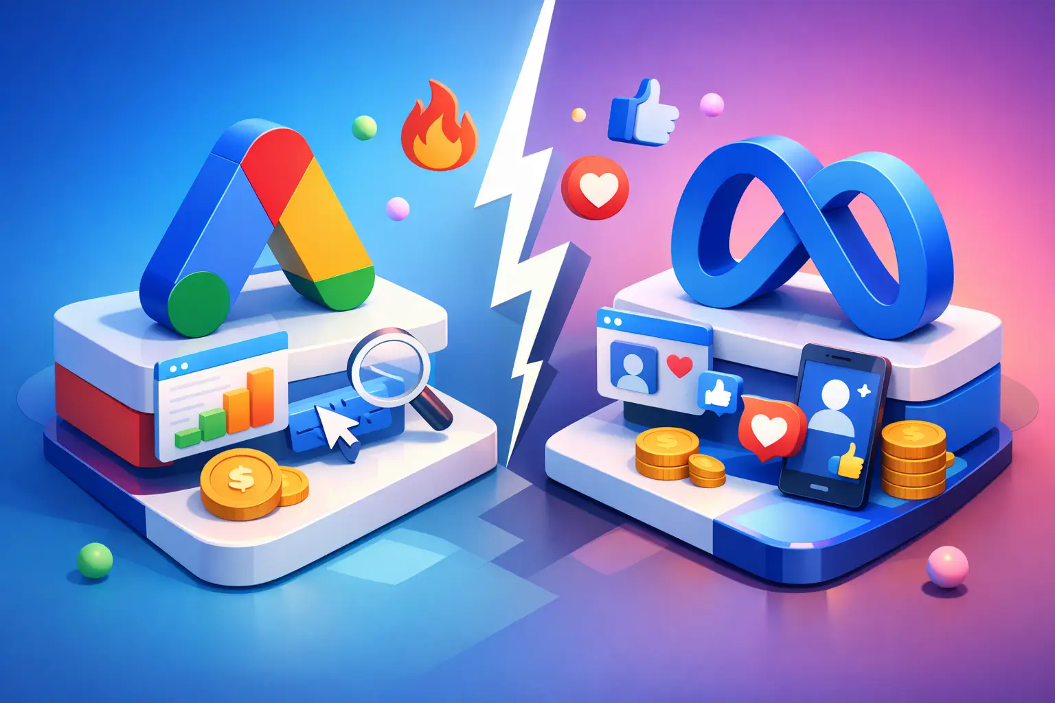 Google Ads Versus Meta Ads: Which Wins Leads?