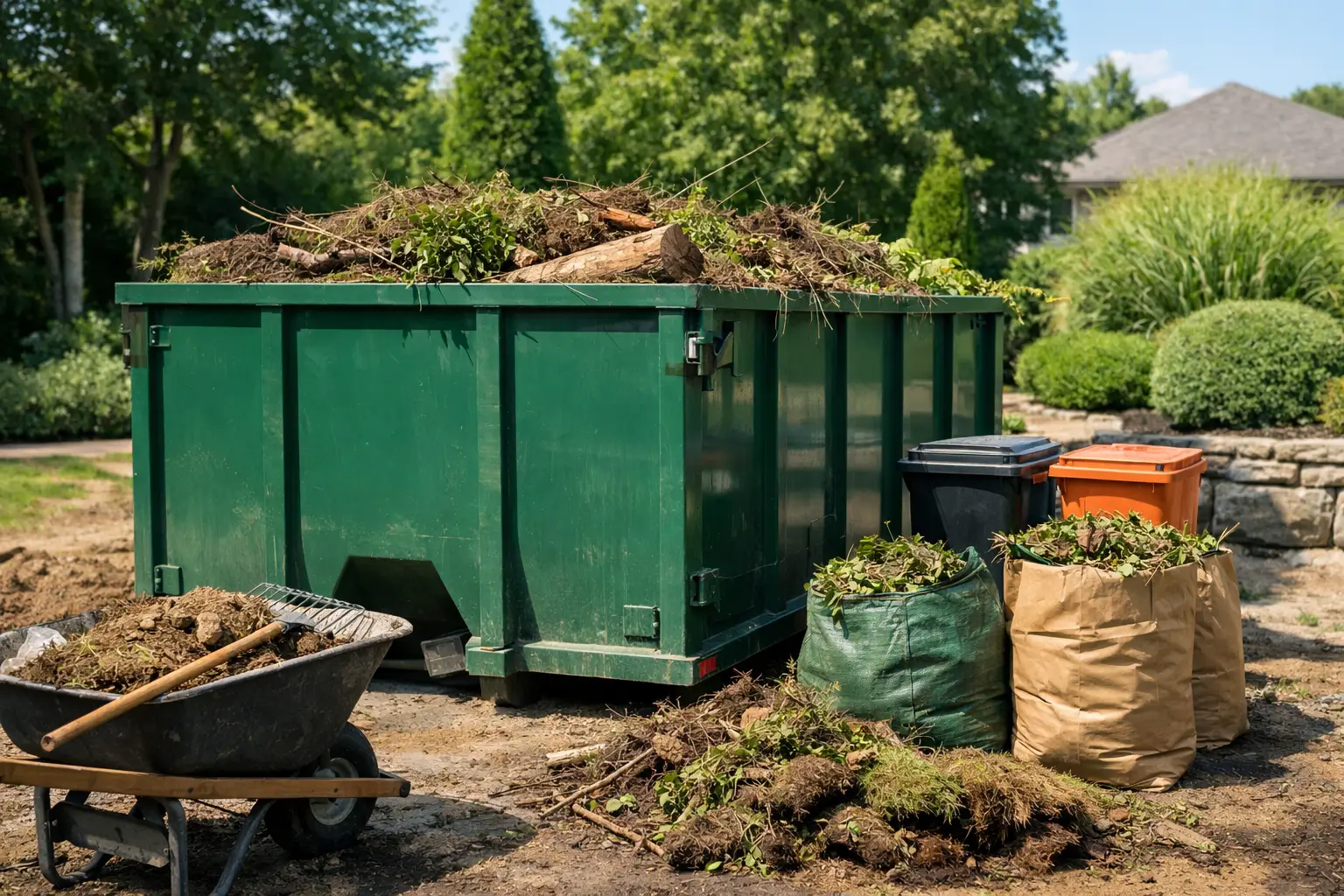 Bin Rental for Landscaping Debris: What Fits