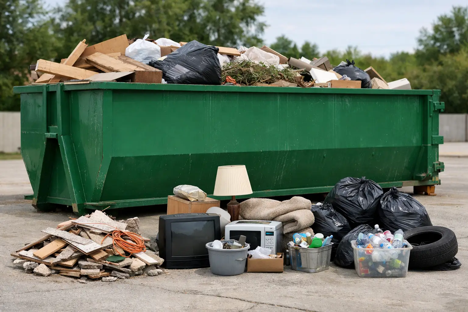 What Can Go in a Dumpster Rental?