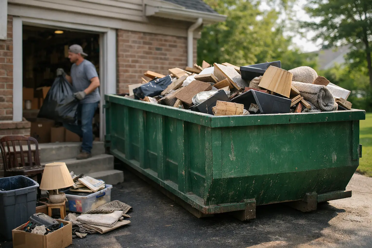 Dumpster Rental for Basement Cleanout Jobs