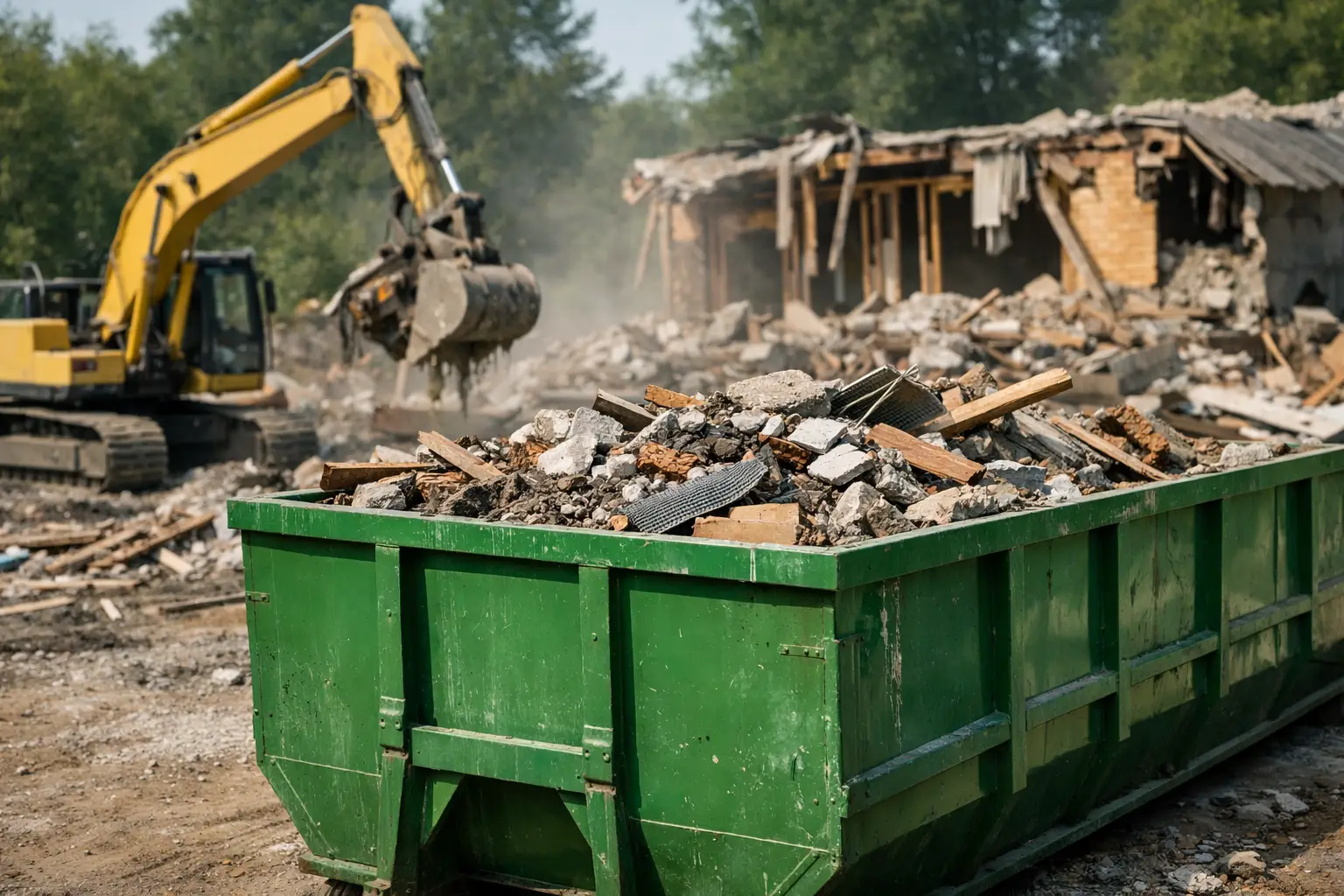 Dumpster Rental for Demolition Debris