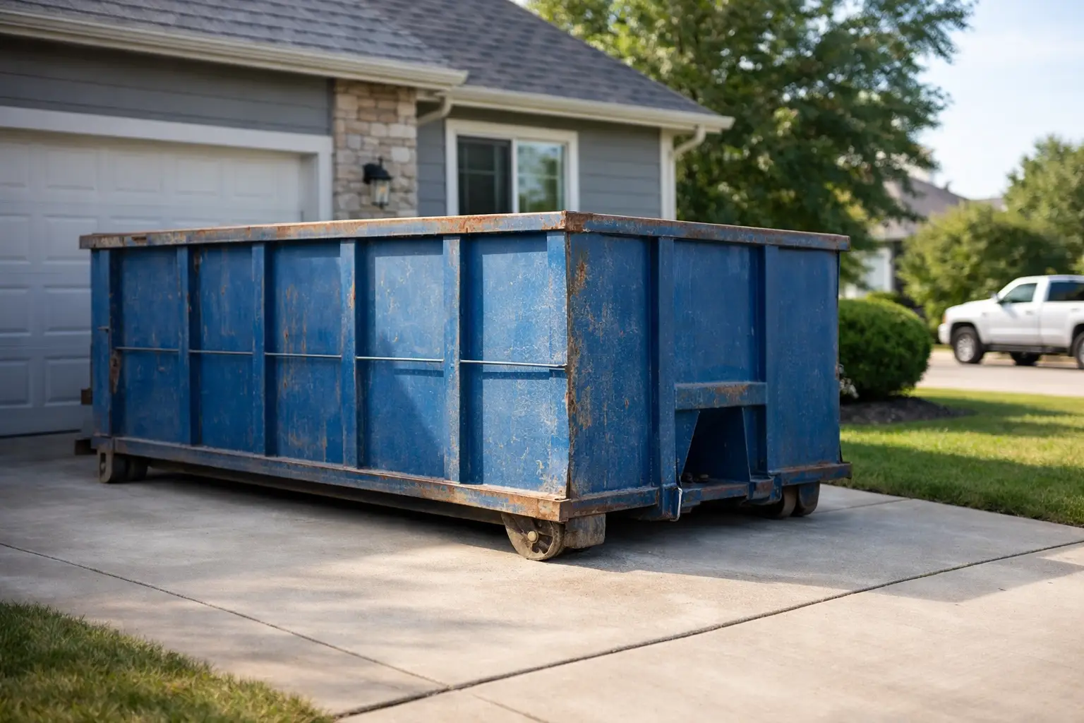 Can a Dumpster Go on Driveway Space?