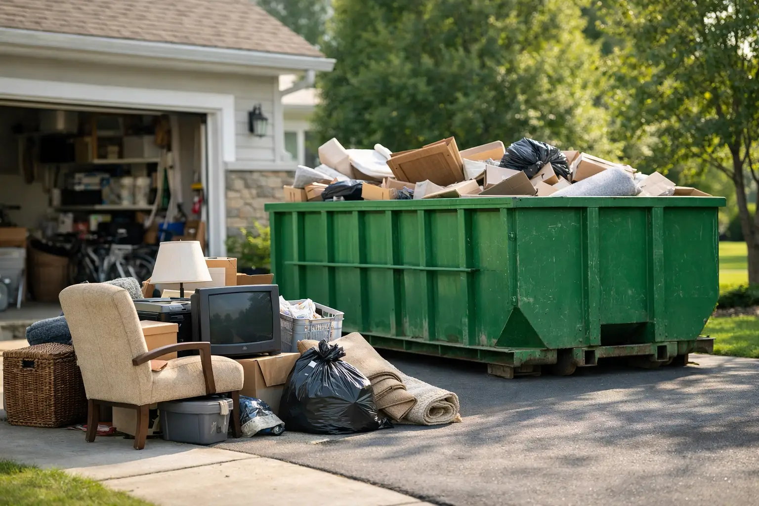 Rent a Dumpster for a Home Cleanout the Smart Way