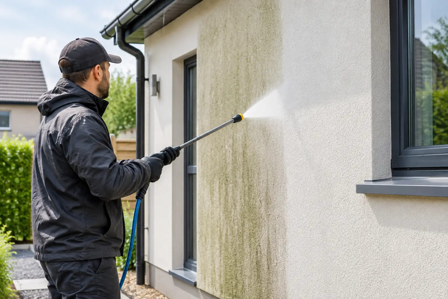 How to Clean Silicone Render on Your Home