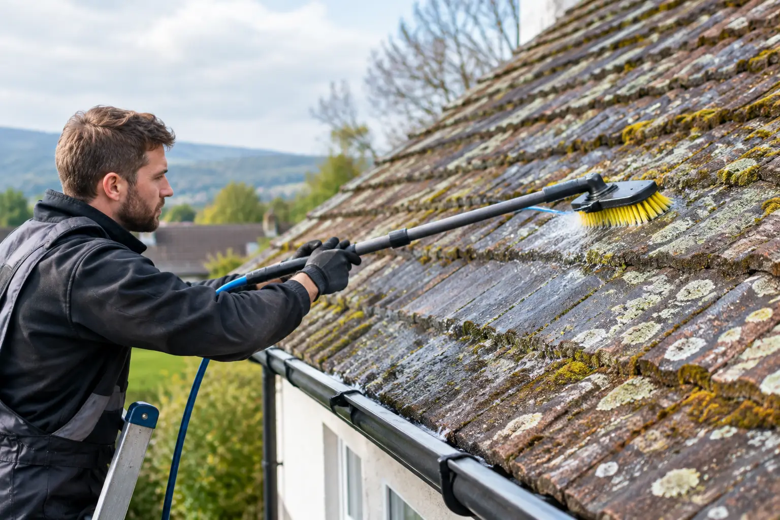 How to Remove Roof Lichen Without Damaging Tiles
