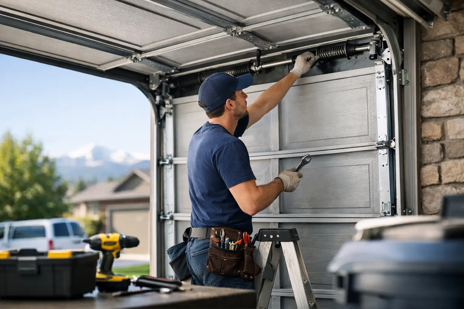 Metal Garage Door Repair Near Me in Longmont