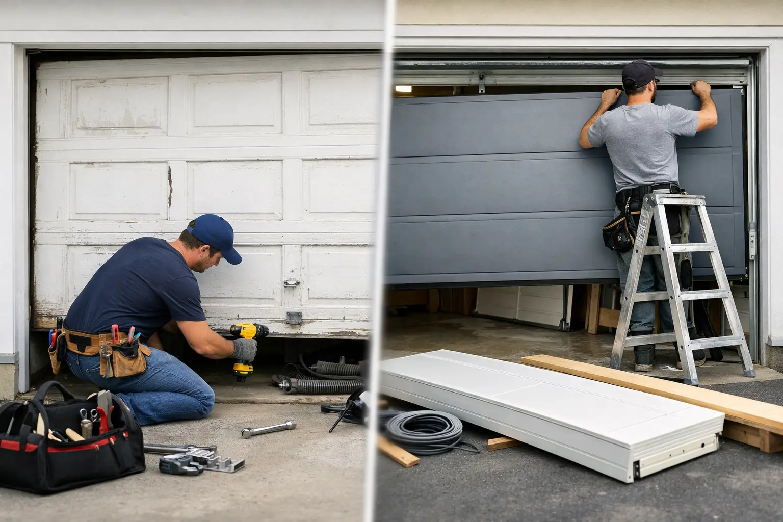 Garage Door Repair vs Replacement: Decide Wisely