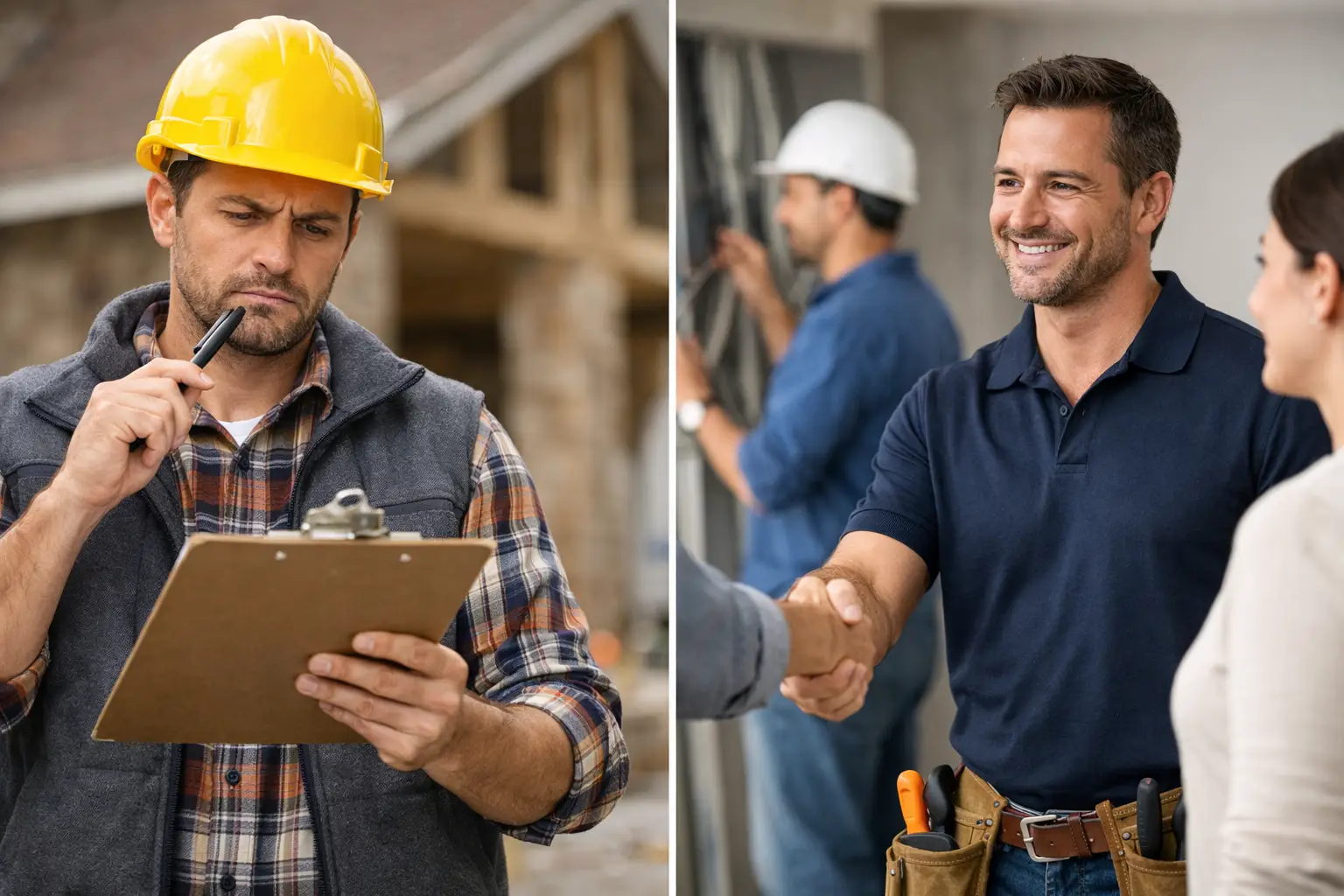 Checked Versus Vetted Tradespeople