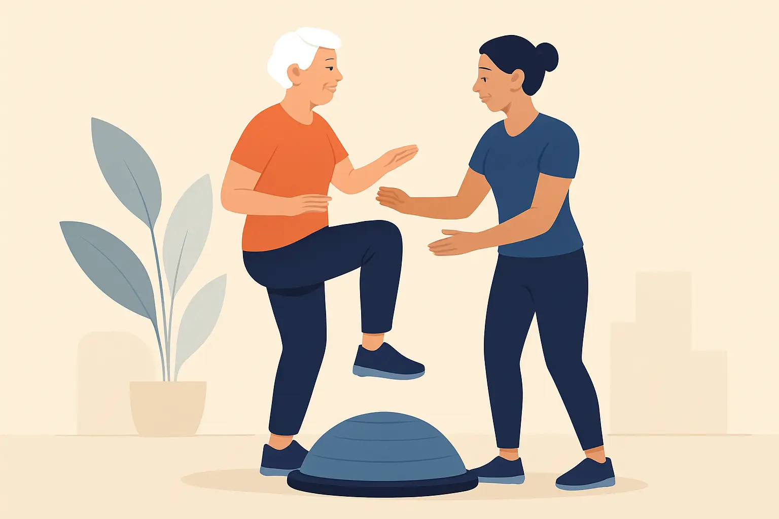 BOSU Balance Work for Seniors: Safer, Stronger