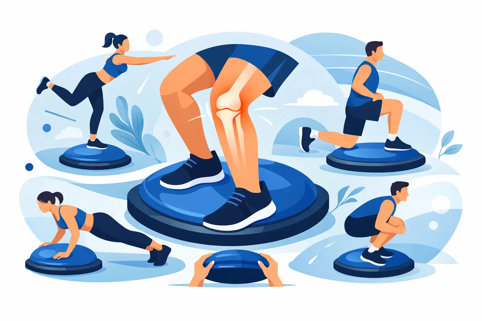 8 BOSU Ball Moves for Stronger Knees