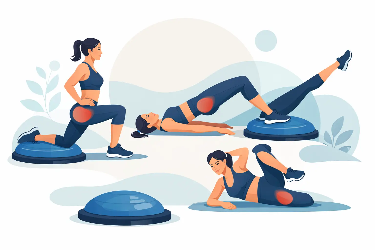 8 BOSU Exercises for Glute Activation