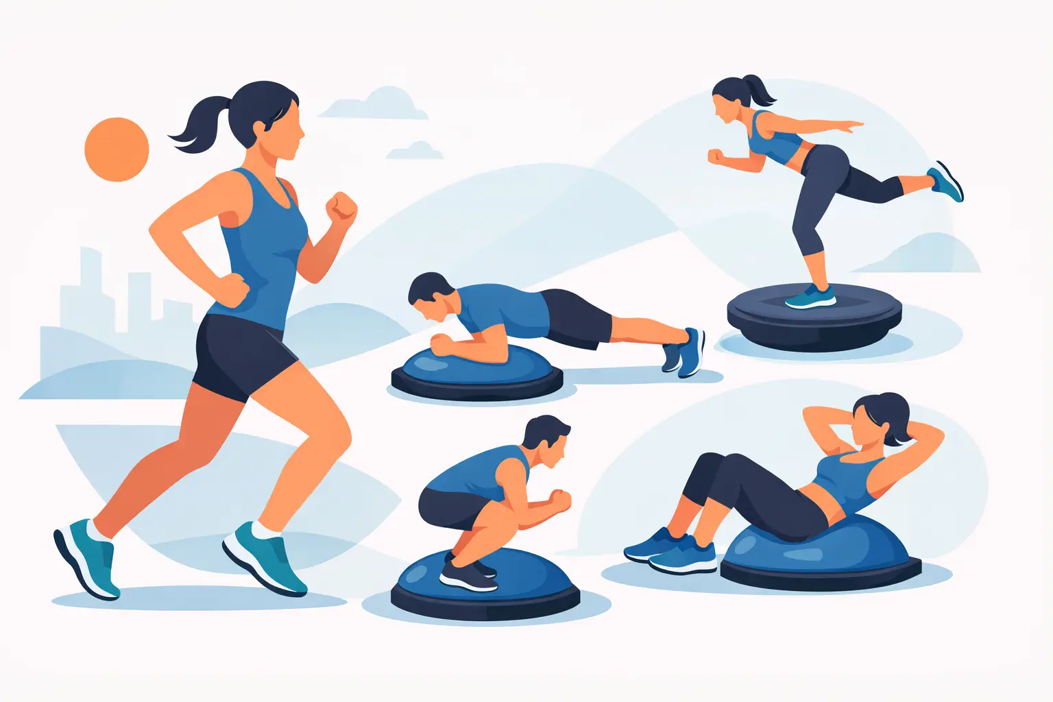 10 Best BOSU Exercises for Runners