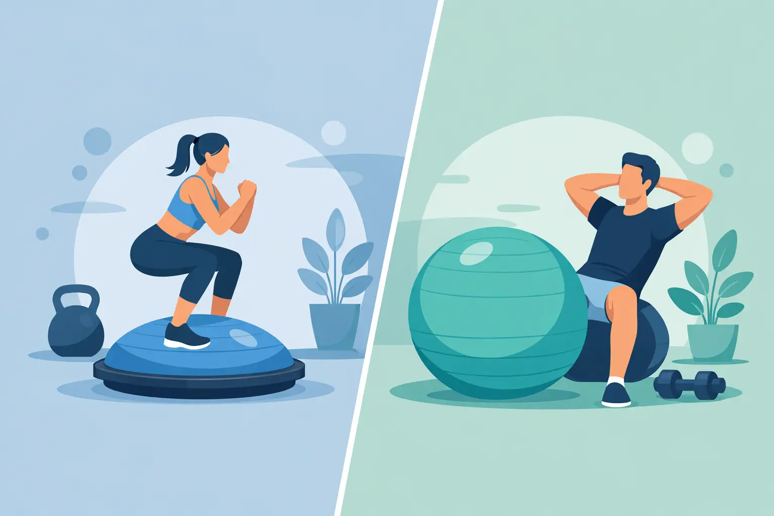 BOSU Ball vs Swiss Ball: Which Fits Best?