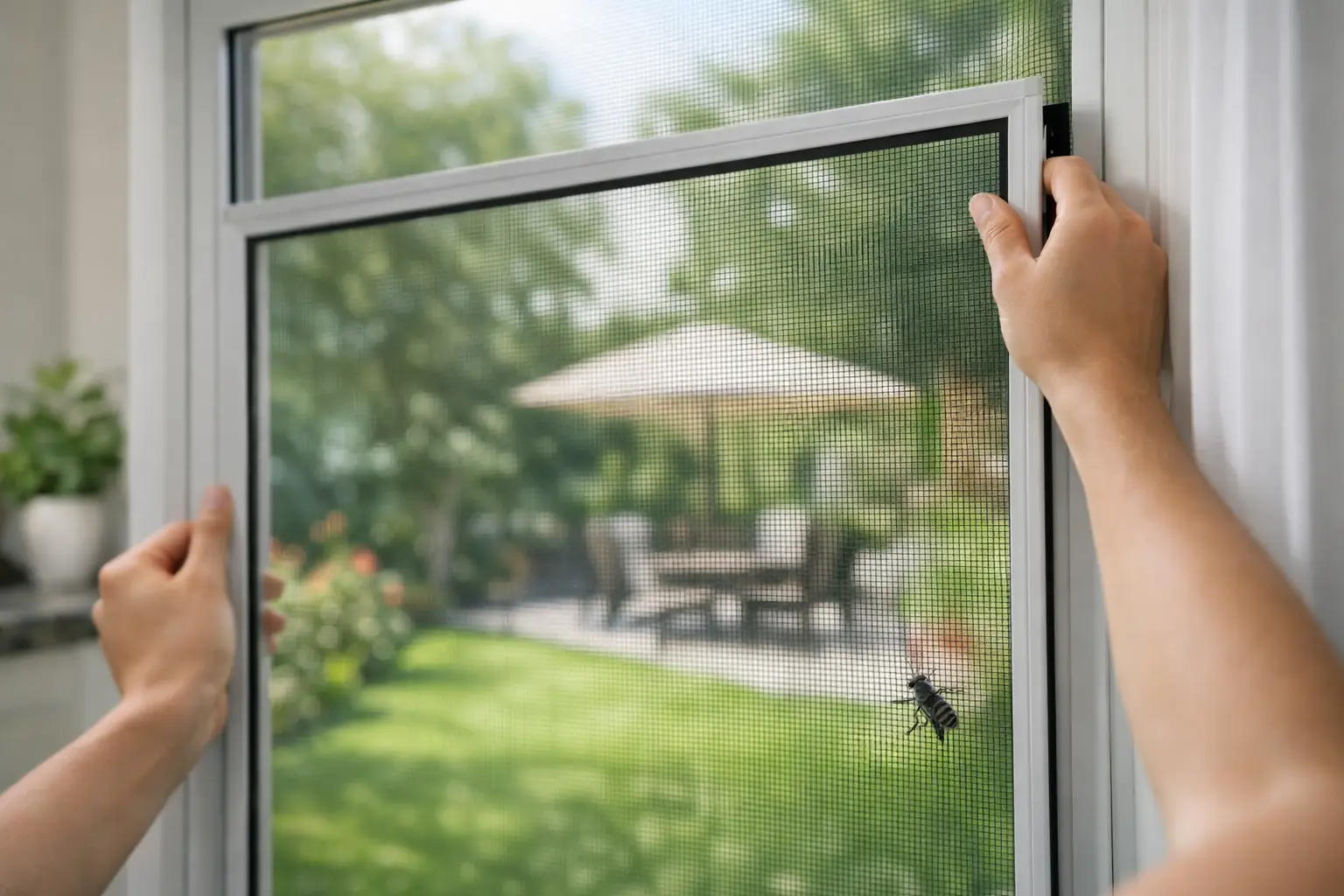 Custom Window Bug Screens for Homes