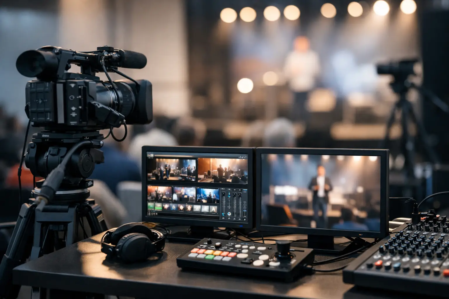 Streaming utstyr til arrangement som virker