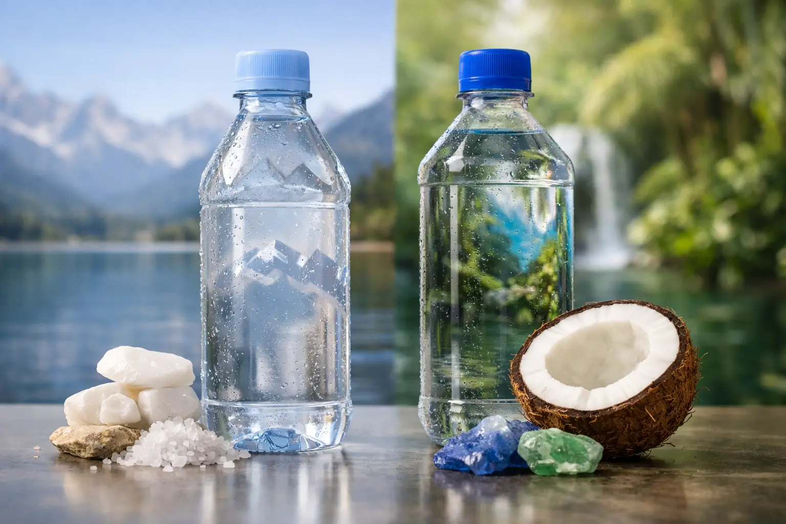 Evian vs Fiji Water Minerals Compared