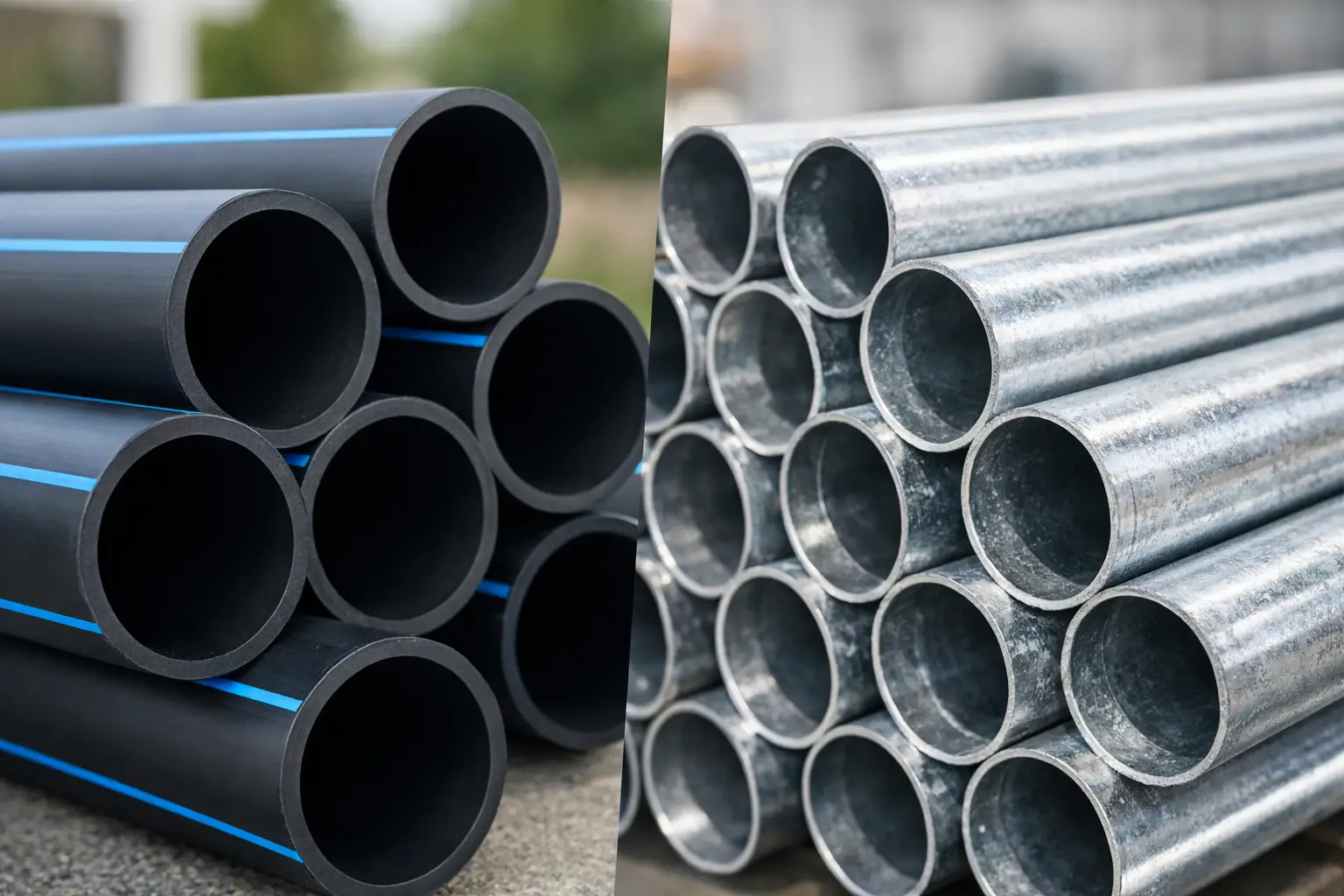 PEAD ou aço galvanizado: qual escolher?