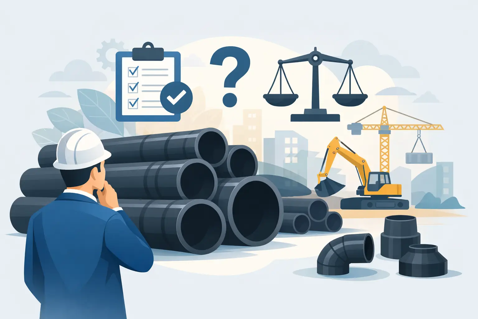 Fornecedor PEAD para construtora: como escolher