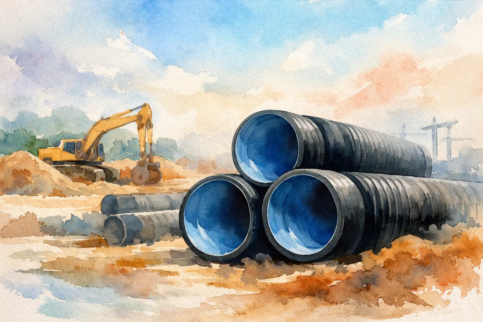 Orçamento de tubos PEAD para obra