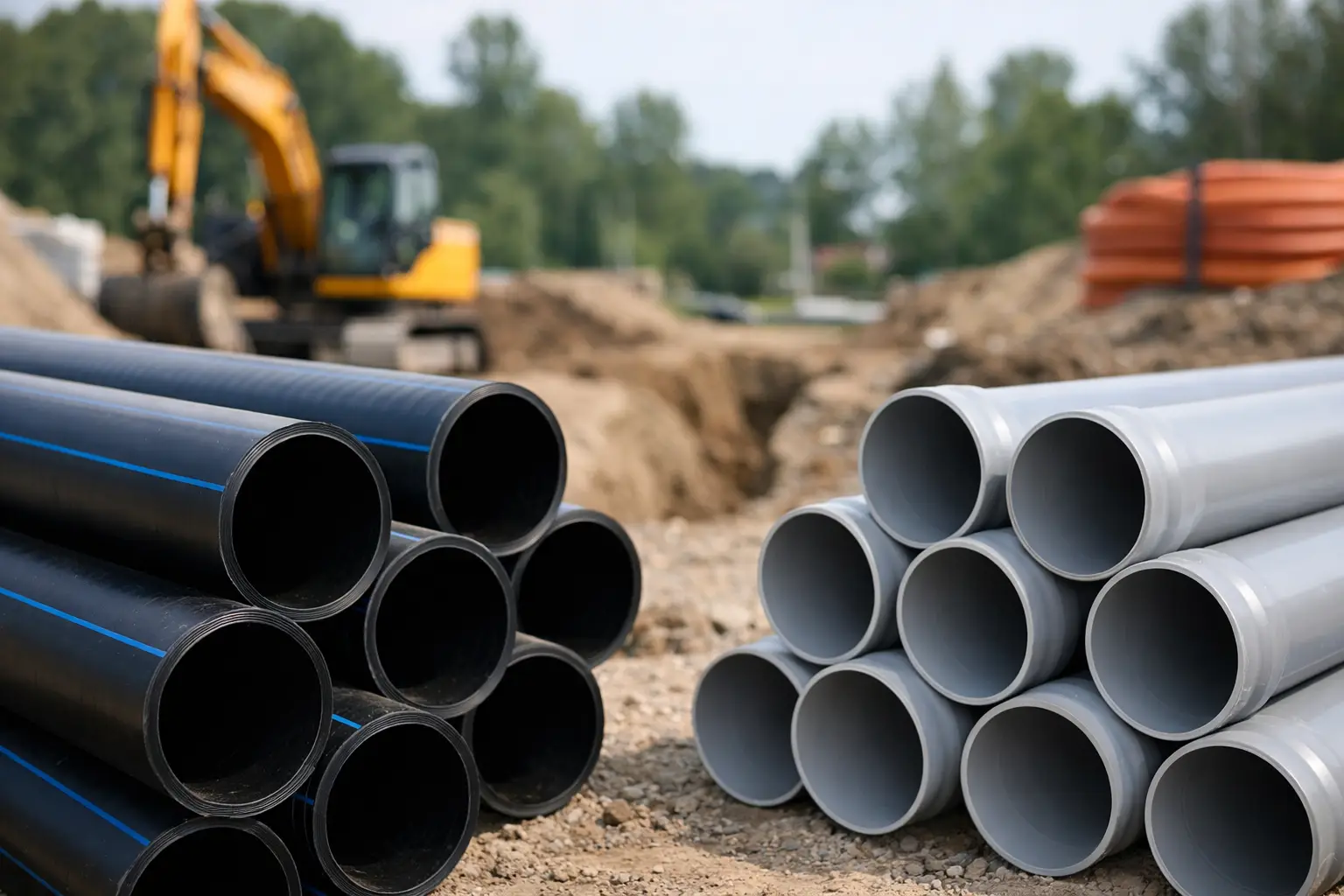 Tubo PEAD ou PVC: qual escolher na obra?
