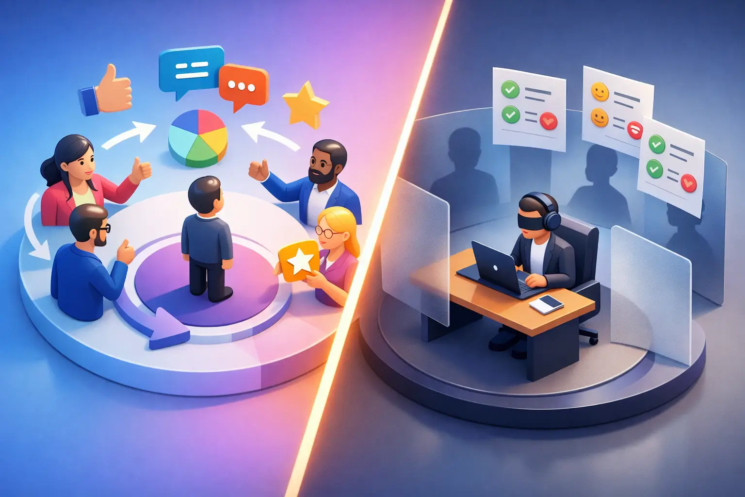 360 Feedback vs Blind Reviews for Fairer Decisions