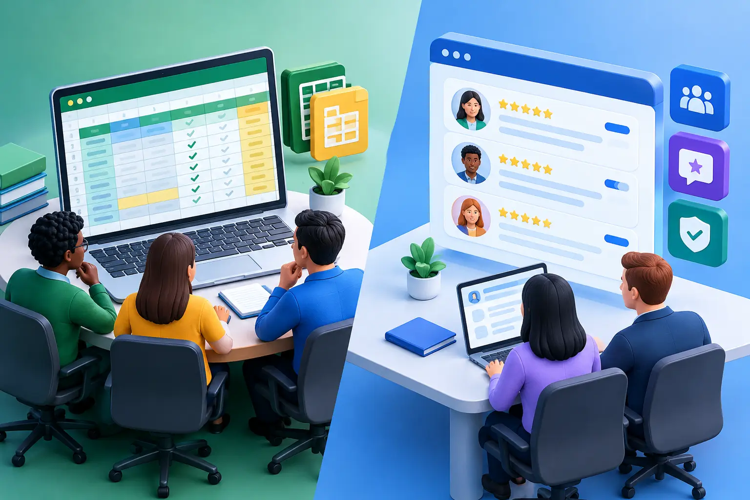 Spreadsheet Reviews vs Review Portals for HR Teams
