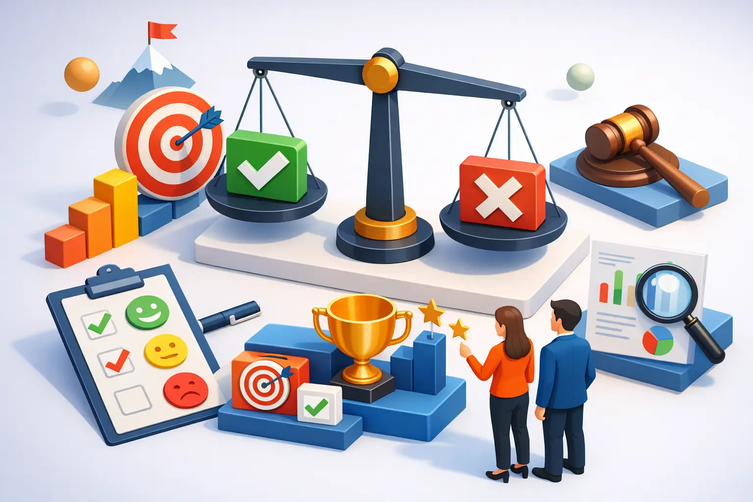Goal Setting for Fair Evaluations That Holds Up