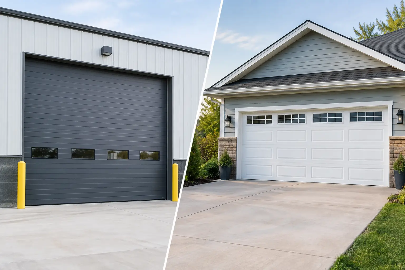 Commercial vs Residential Garage Doors Explained
