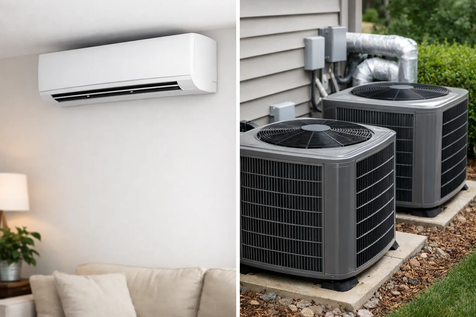 Ductless Mini Split vs Central Air — Cape Cod plumbing and HVAC guide