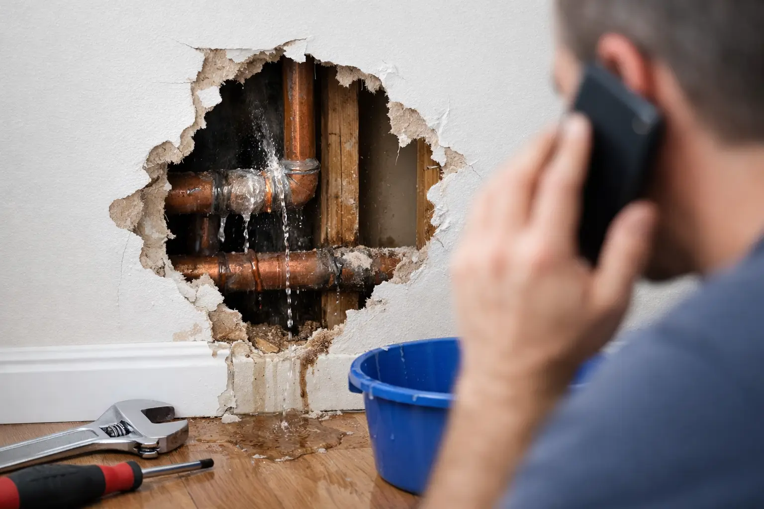 Pipe Leak Behind Wall? What to Do Fast