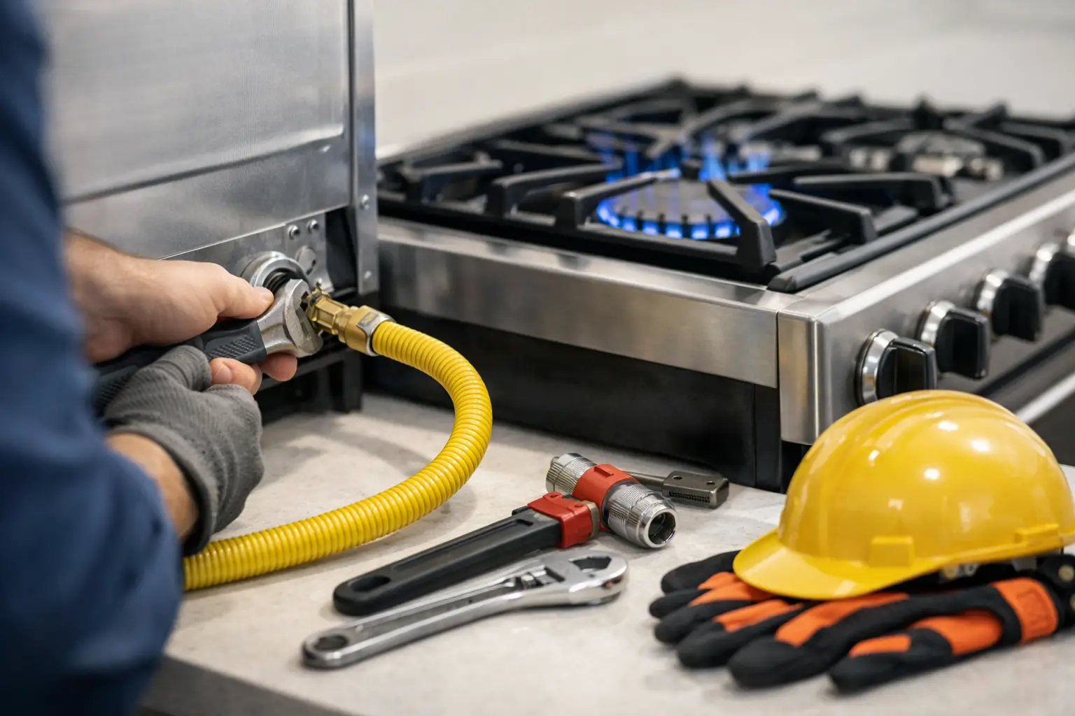 Gas Stove Line Installation Done Safely